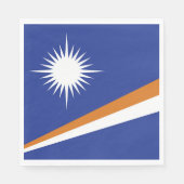 Marshall Islands vlag Servet (Voorkant)