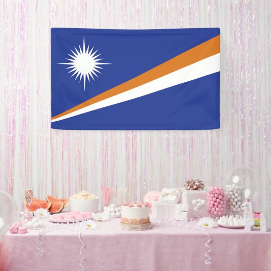 Marshall Islands vlag Spandoek (Feest)