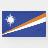 Marshall Islands vlag Spandoek (Horizontaal)