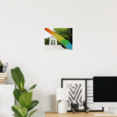 Marshall Michigan Pride Regenboog Poster (Thuiskantoor)