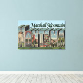 Marshall Mountain, Montana Canvas Afdruk (Insitu (Houten vloer))