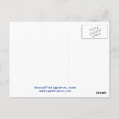 Marshall Point Light, carte postale du Maine (Dos)