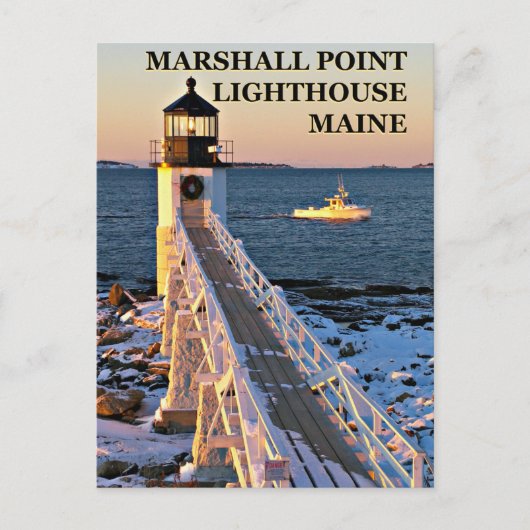 Marshall Point Light, Maine Briefkaart (Voorkant)