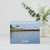 Marshall Point Light, Port Clyde Maine Briefkaart (Staand voorkant)