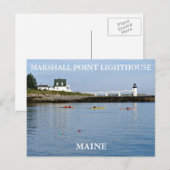 Marshall Point Light, Port Clyde Maine Briefkaart (Voorkant / Achterkant)