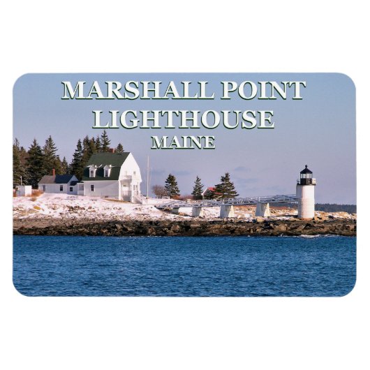 Marshall Point Lighthouse, Maine Flexi Magnet Magneet (Horizontaal)