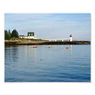 Marshall Point Lighthouse Maine Foto print Afdruk