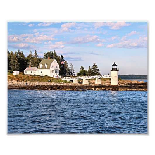 Marshall Point Lighthouse Maine Foto print Afdruk (Voorkant)