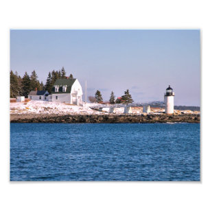 Marshall Point Lighthouse Maine Foto print Afdruk