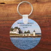 Marshall Point Lighthouse Maine Sleutelhanger (Voorkant)