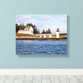 Marshall Point Lighthouse Maine Wrapped Canvas Afdruk (Insitu (Houten vloer))