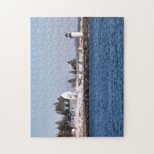 Marshall Point Lighthouse, Port Clyde Maine Legpuzzel (Verticaal)