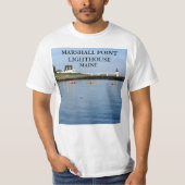 Marshall Point Lighthouse, Port Clyde Maine T-shirt (Voorkant)