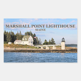 Marshall Point-vuurtoren, Maine-Stickers Rechthoekige Sticker