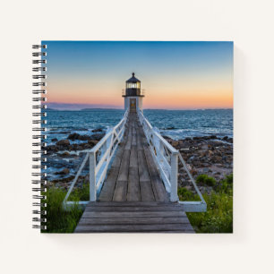 Marshall Point-vuurtoren op Sunset Notitieboek