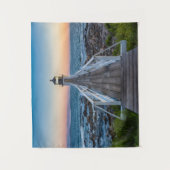 Marshall Point-vuurtoren op zonsondergang Wandkleed (Voorkant)