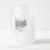 Marshall Tartan Grunge Matglas Bierpul (Voorkant links)