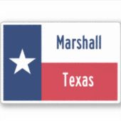 Marshall Texas Sticker (Voorkant)