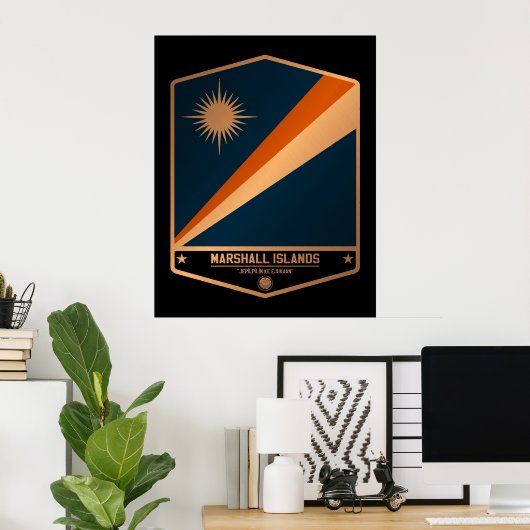 Marshalleilanden Poster (Thuiskantoor)