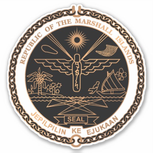 Marshalleilanden Sticker (Voorkant)