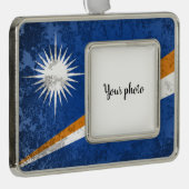 Marshalleilanden Verzilverd Kader Ornament (Rechts)