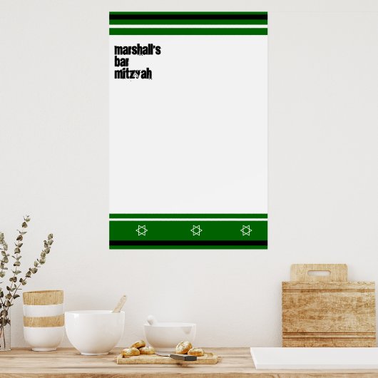 Marshall's bar mitzvah douane poster (Keuken)