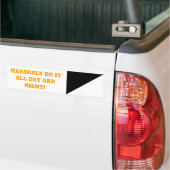 "Marshals doen het" door de Vlagman Bumpersticker (Op Truck)