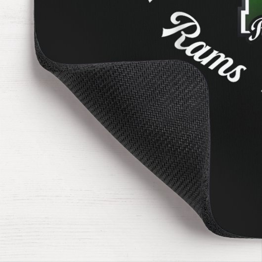 Marshfield Rams Logo Half Heart Slogan HS Muismat (Hoek)