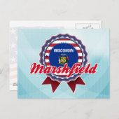 Marshfield, WI Briefkaart (Voorkant / Achterkant)