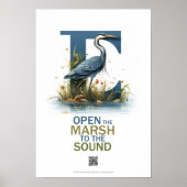Marshian Heron Open het Sound Poster QR (Voorkant)