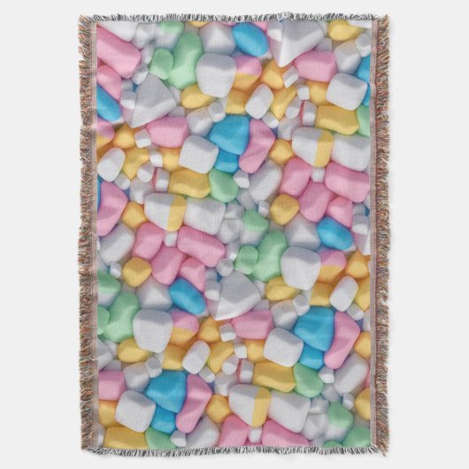 Marshmallow abstract deken (Voorkant Verticaal)