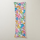 Marshmallow abstract lichaamskussen (Voorkant Verticaal)