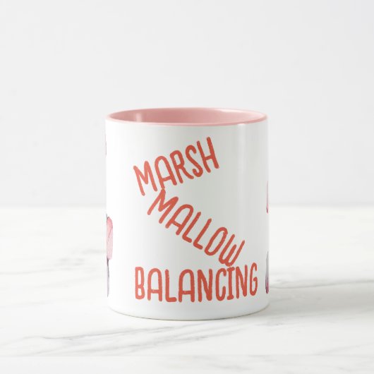 Marshmallow Balance Candy Pun Mug (Centre)