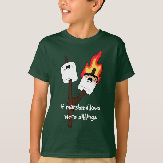 Marshmallow broers en zussen t-shirt (Voorkant)