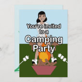 Marshmallow & Campfire Camping Kaart (Voorkant / Achterkant)