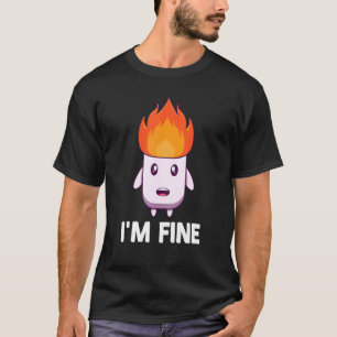 Marshmallow Campfire Roasting Chocolate Smore Camp T-shirt