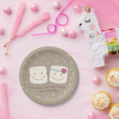 Marshmallow Friends and Chocolate Paper Borden Papieren Bordje (Feest)