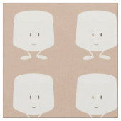 Marshmallow glimlachen stof (Close Up)