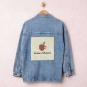 Marshmallow grappige quote denim jas jacket (Hangar)
