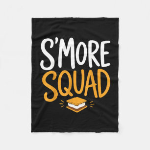 Marshmallow kampvuur kamperen s'mores fleece deken
