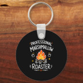 Marshmallow kampvuur s'mores sleutelhanger (Voorkant)
