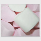 marshmallow kunstwerk cadeaupapier (Vlak)