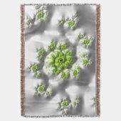 Marshmallow Limoen Trippy Psychedelic Fine Fractal Deken (Voorkant Verticaal)