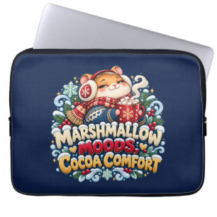 Marshmallow Moods Cocoa Comfort Hamster Laptop Sleeve