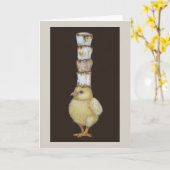 Marshmallow Peep #7-kaart Kaart (Gele Bloem)