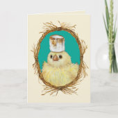 Marshmallow Peep dans carte de bordure (Devant)