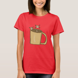 Marshmallow plezier in een mok t-shirt