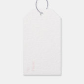 Marshmallow rose En vichy étiquettes cadeaux (Dos)