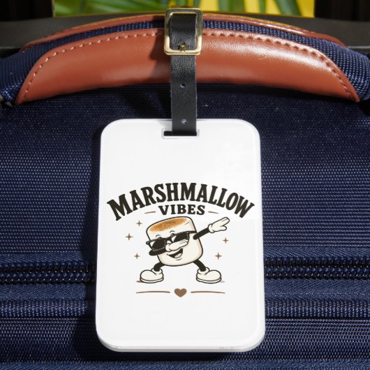 Marshmallow sfeer bagagelabel (Voorkant Insitu 2)