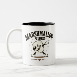 Marshmallow sfeer tweekleurige koffiemok